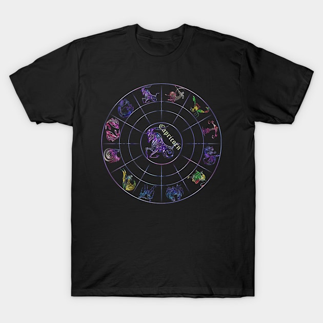 New zodiac 12 in 1 - Capricorn T-Shirt by INDONESIA68